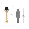 Design Toscano Bernini Barley Twist Column Gold Leaf Floor Lamp NE5190041